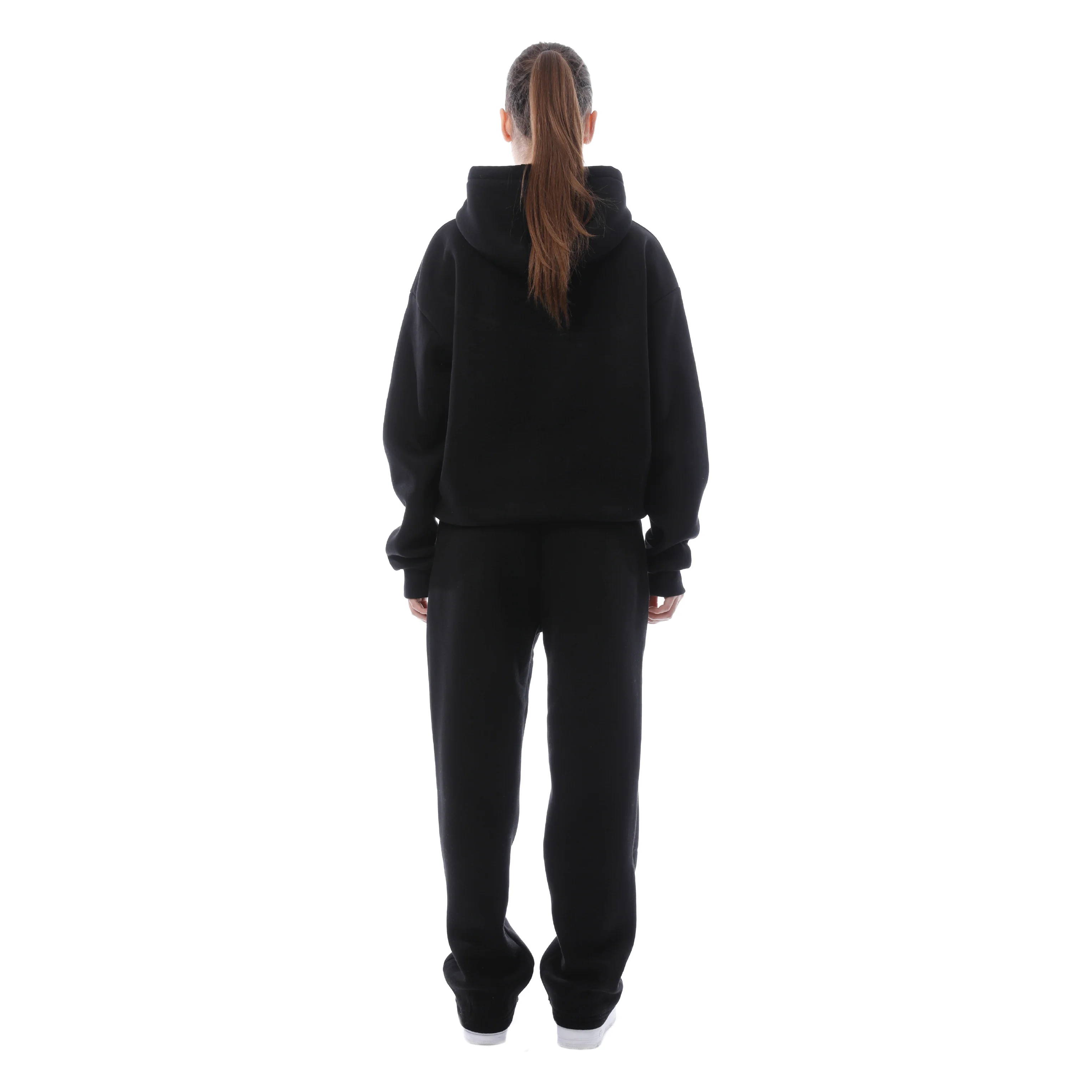 HEART HOODIE BLACK - Image 8