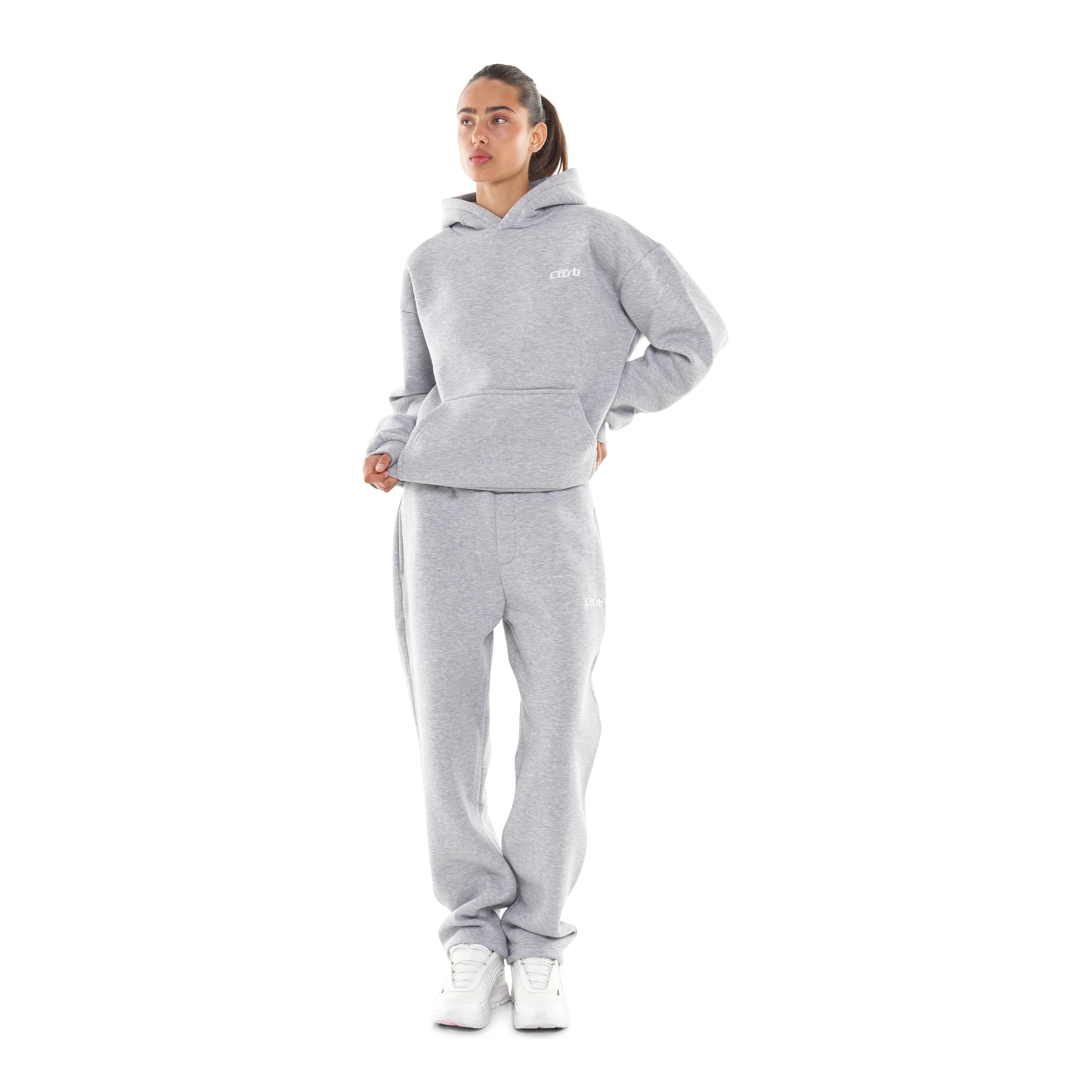 HOODIE GREY MELANGE - Image 8