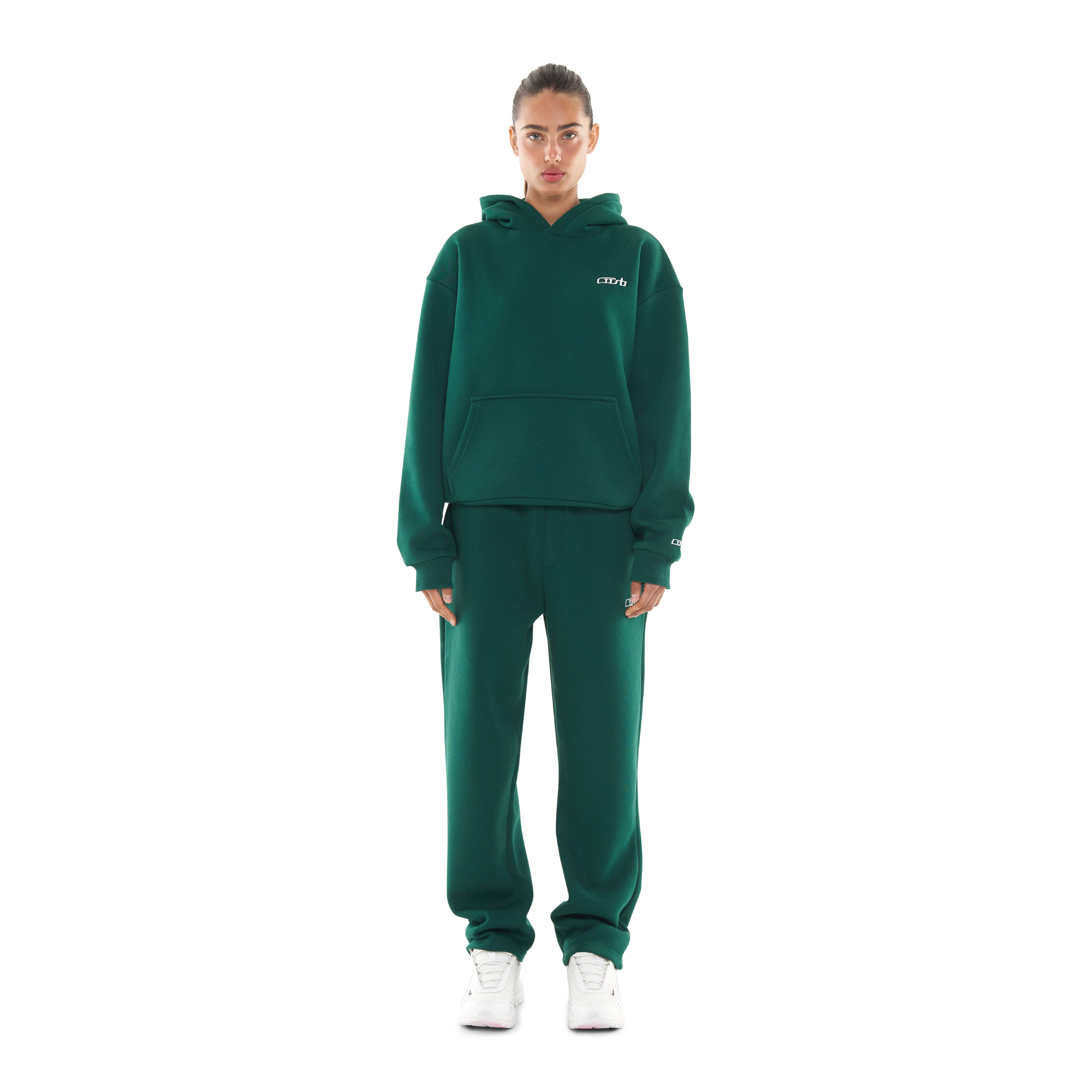 OPEN LEG JOGGER DARK GREEN - Image 6