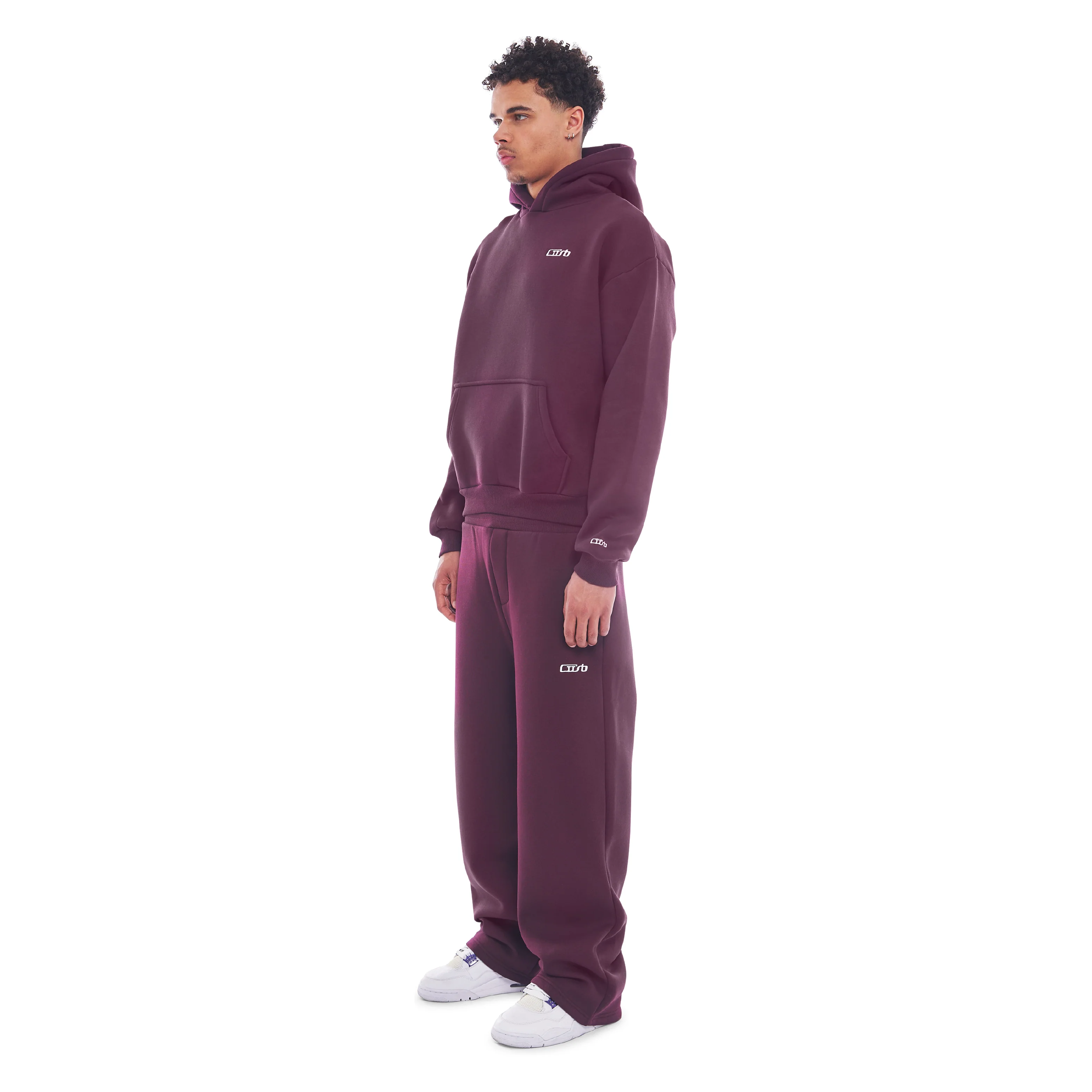 Wide Leg Jogger Black Cherry - Image 3