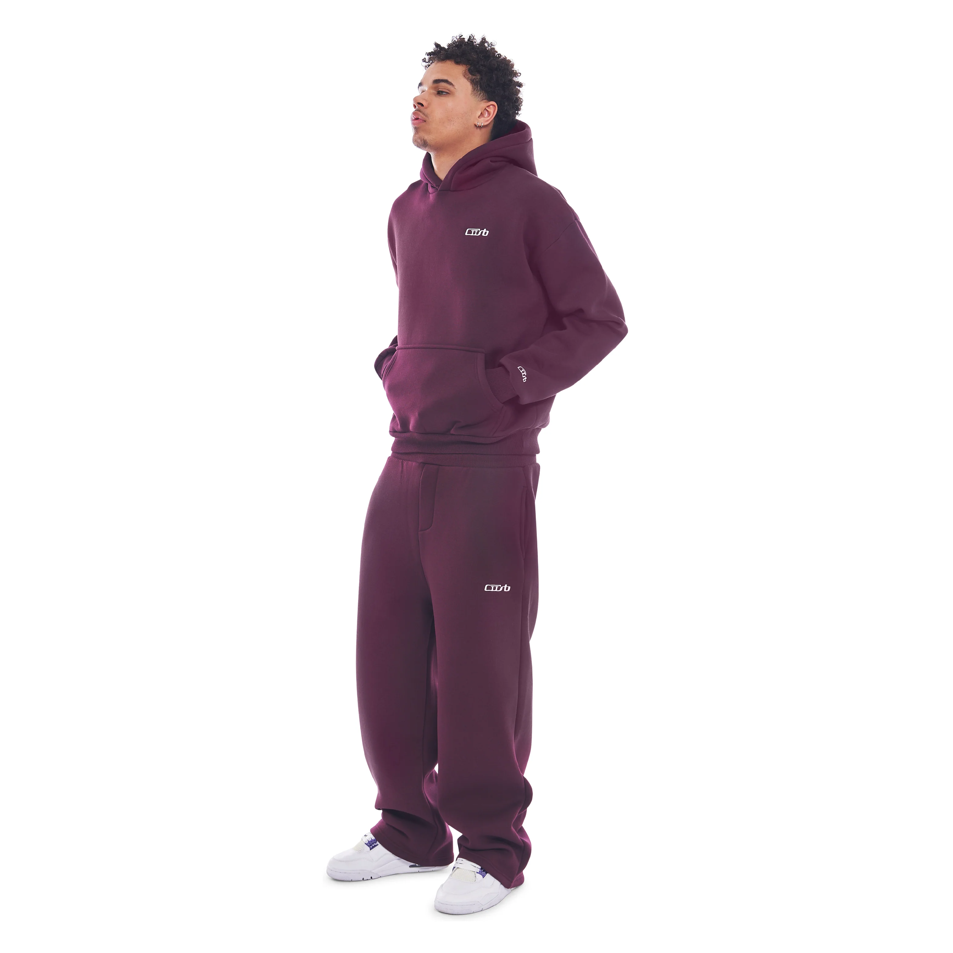 Wide Leg Jogger Black Cherry - Image 5