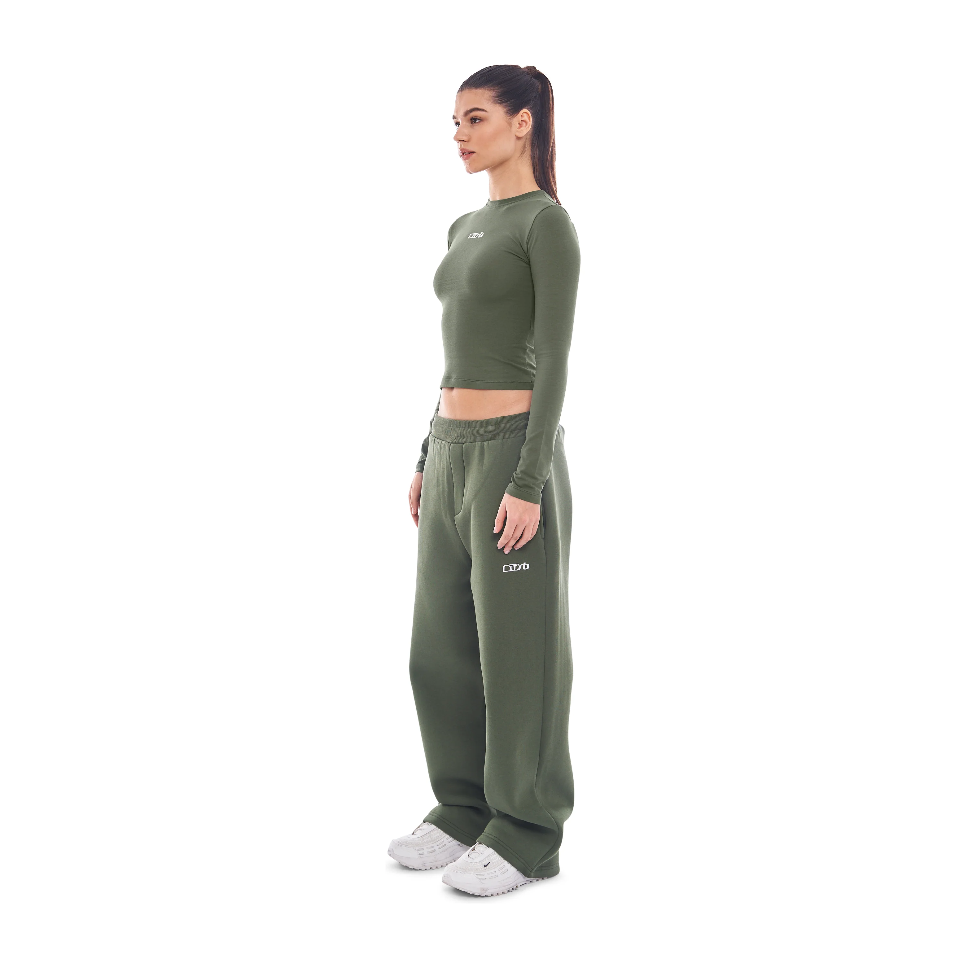 Wide Leg Jogger Bronze Green - Image 7
